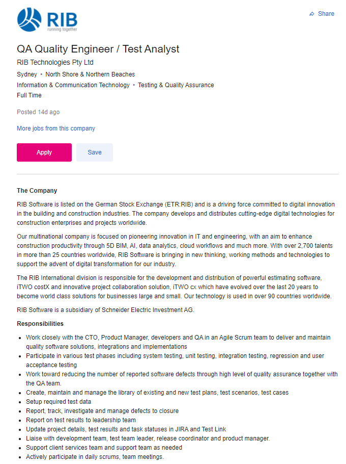 Job Advertisement